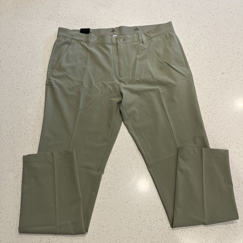 Adidas Ultimate 365 Tapered Golf Pants Silver Pebble Mens 34x34 IU2833 NWT
